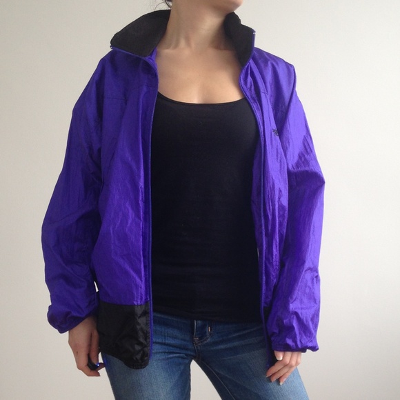 VINTAGE Northern Climate - Purple & Black Windbreaker - Picture 2 of 8